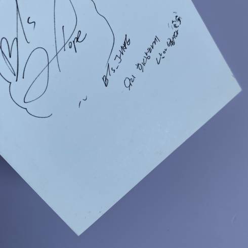 BTS 2ND ALBUM 'WINGS' TAIWAN PRESS POLAROID PHOTOCARD - J-HOPE